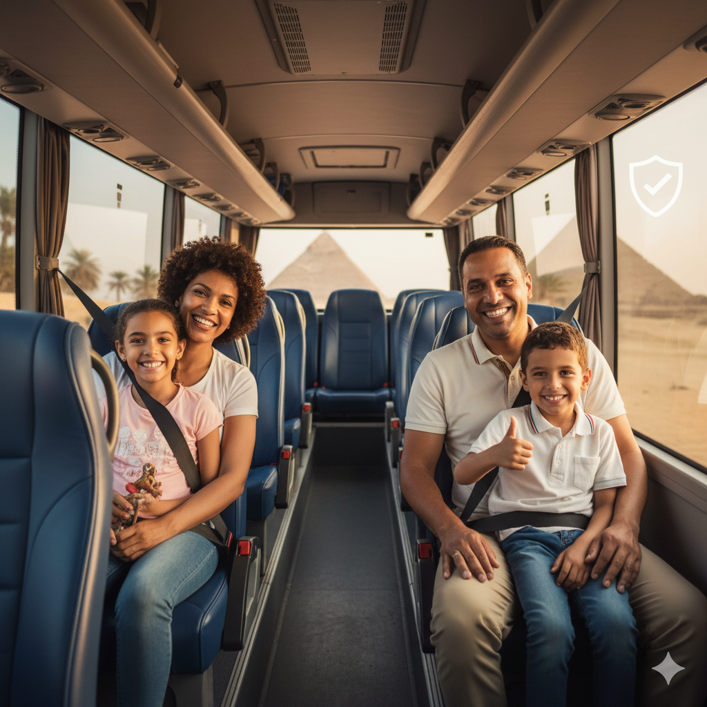 Sichere Ausflüge in Ägypten – moderner Reisebus von Ausflug1.de